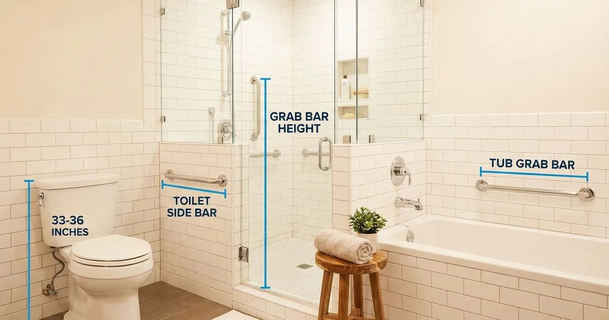 Where and How to Install Grab Bars: Location Guide With Diagrams